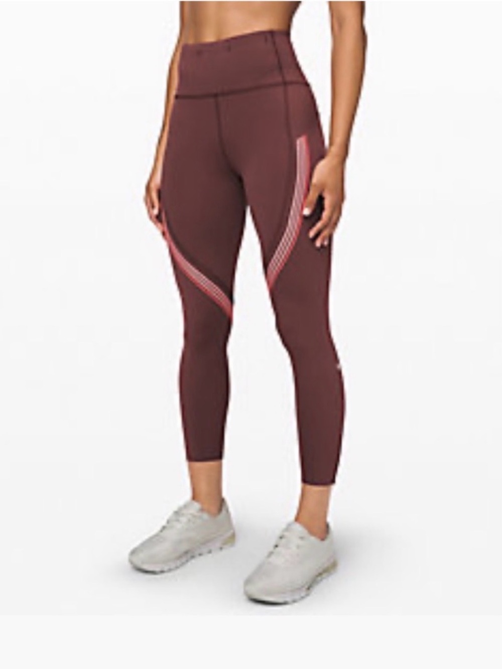 Lululemon Women's Speed Limit Crop Tights 23" Cherry Cola Size 4 Stretch